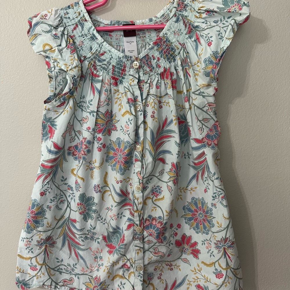 Tea Collection Floral Kids Top - Multicolor